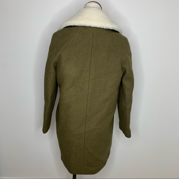 Madewell Eldridge Zip Coat Sherpa Collar Size small - Picture 8 of 16